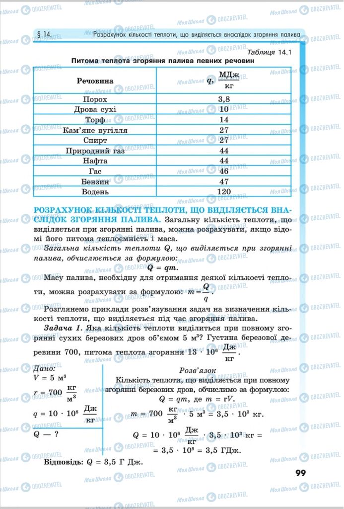 Підручники Фізика 8 клас сторінка 99