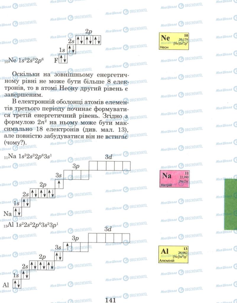 Підручники Хімія 8 клас сторінка 141