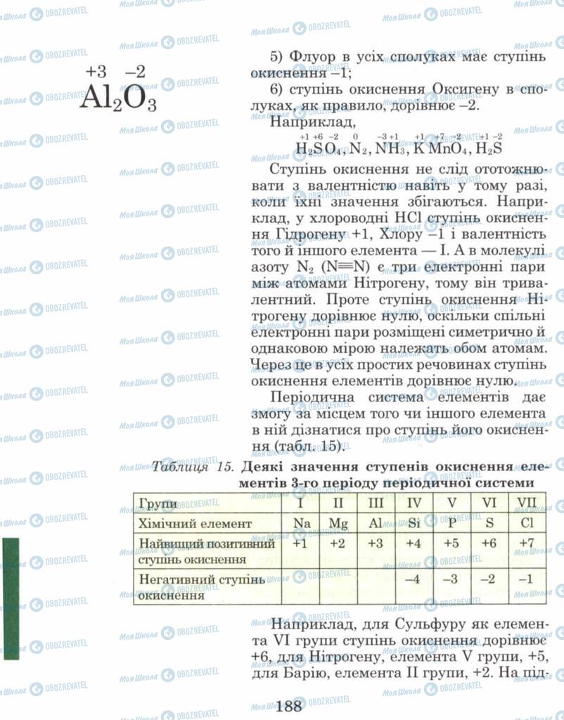 Учебники Химия 8 класс страница 188