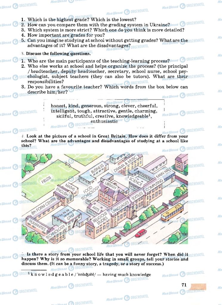 Підручники Англійська мова 8 клас сторінка 71