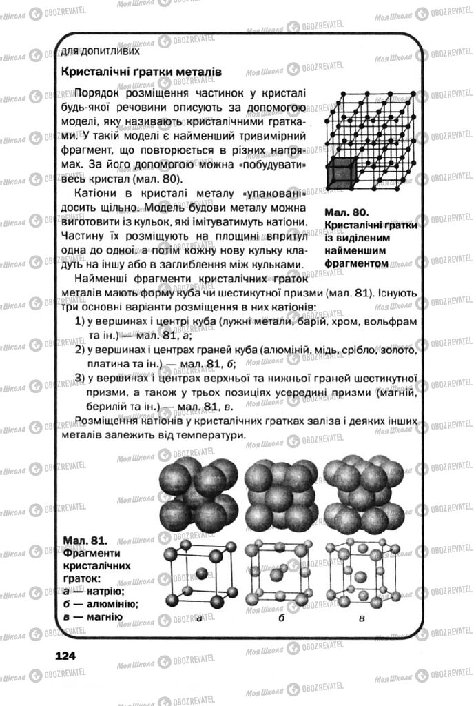 Підручники Хімія 10 клас сторінка 124