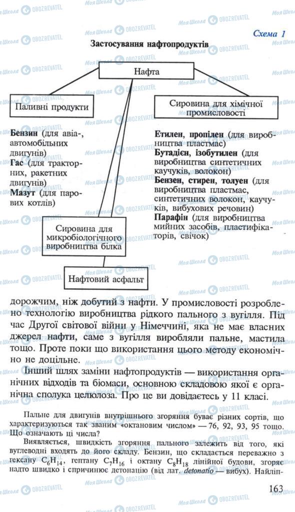 Підручники Хімія 10 клас сторінка 163