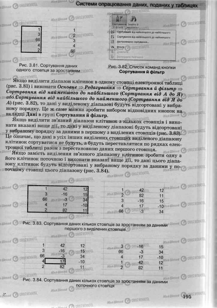 Учебники Информатика 10 класс страница 195