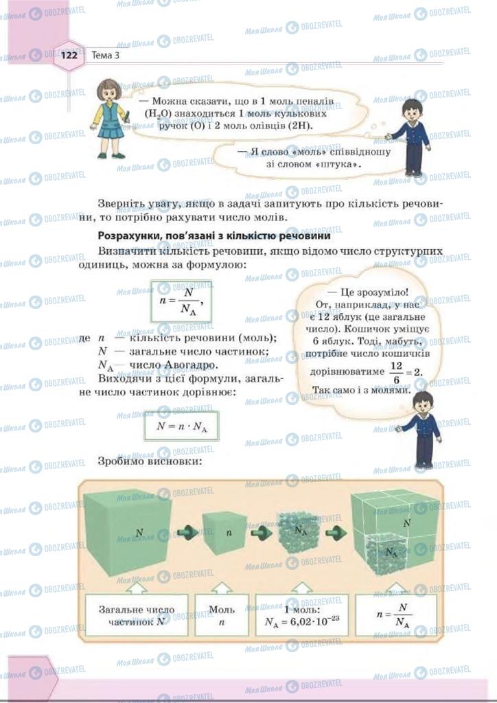 Підручники Хімія 8 клас сторінка 122