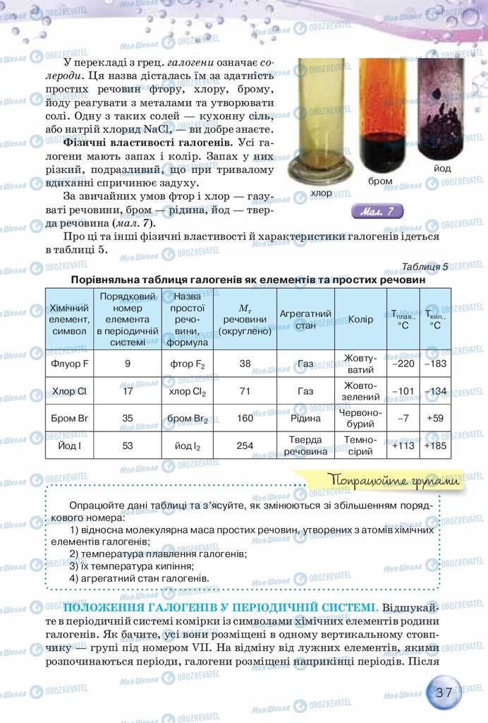 Учебники Химия 8 класс страница  37