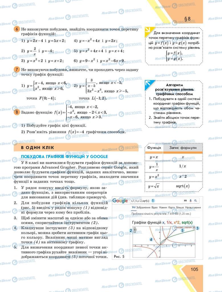 Учебники Алгебра 9 класс страница 105