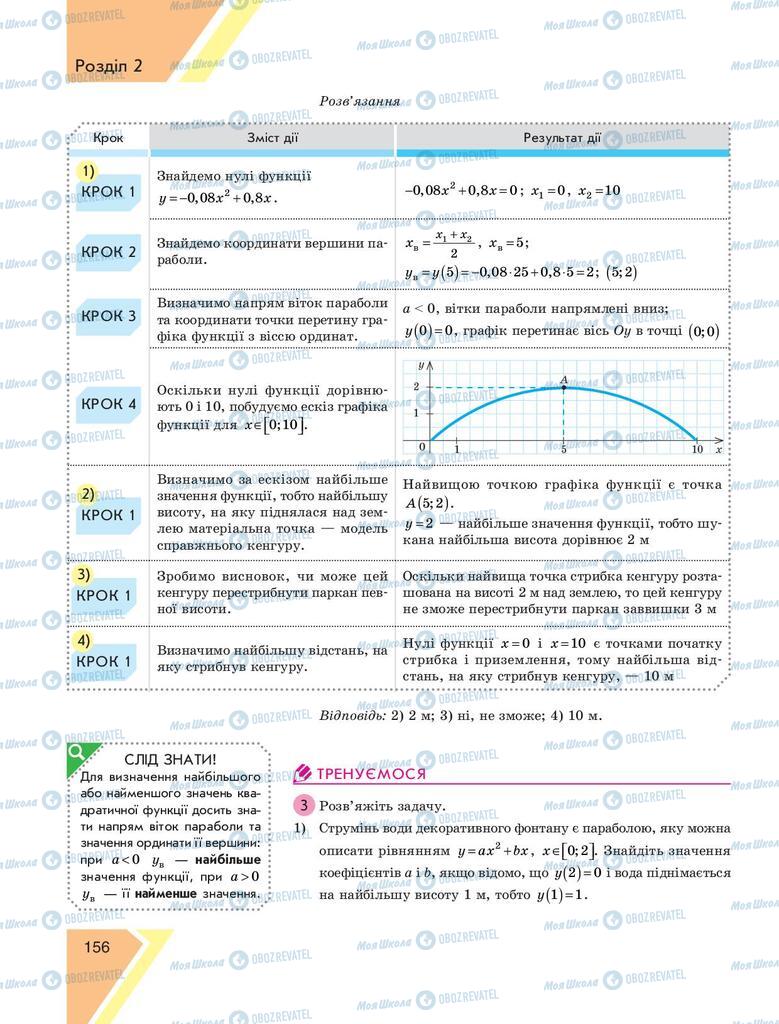 Учебники Алгебра 9 класс страница 156