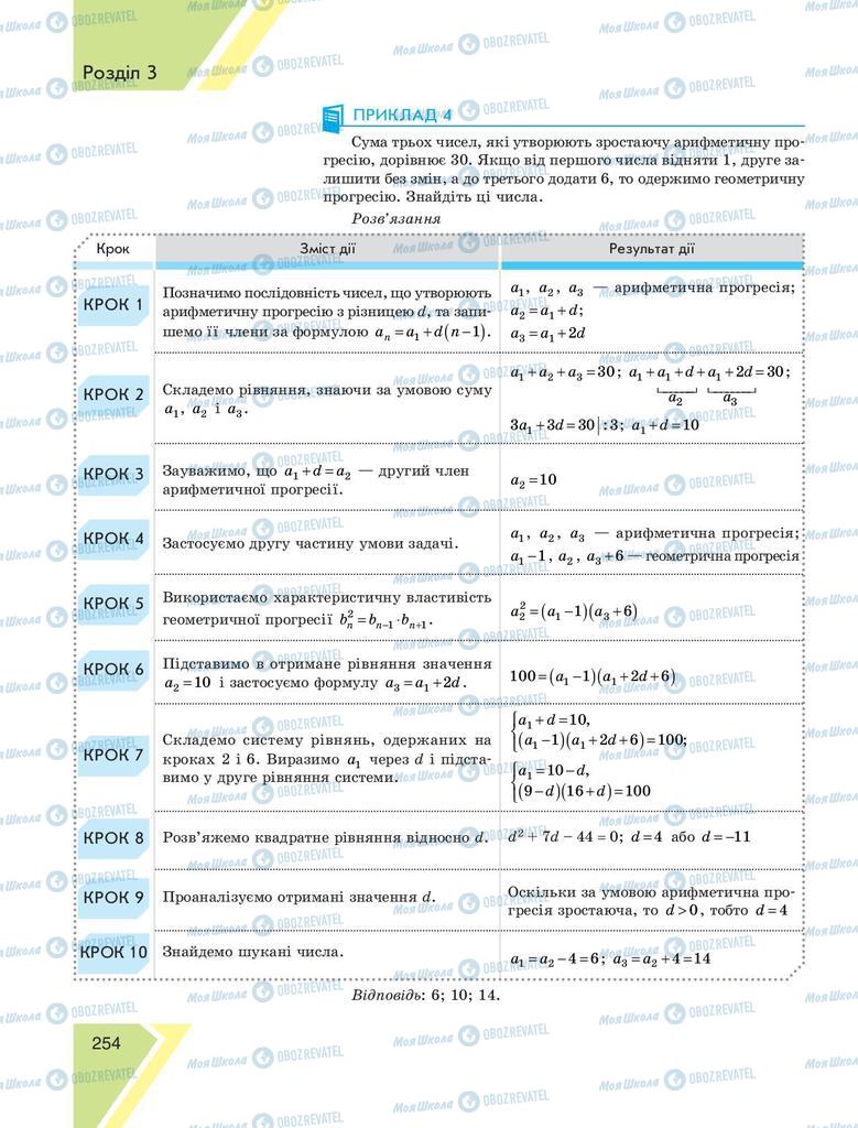 Учебники Алгебра 9 класс страница 254