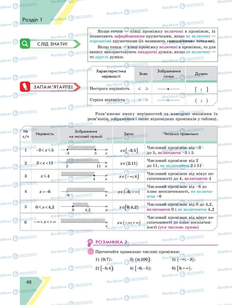 Учебники Алгебра 9 класс страница 48