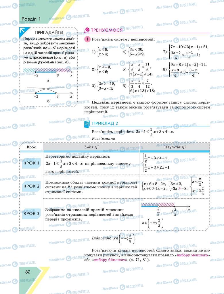 Учебники Алгебра 9 класс страница 82