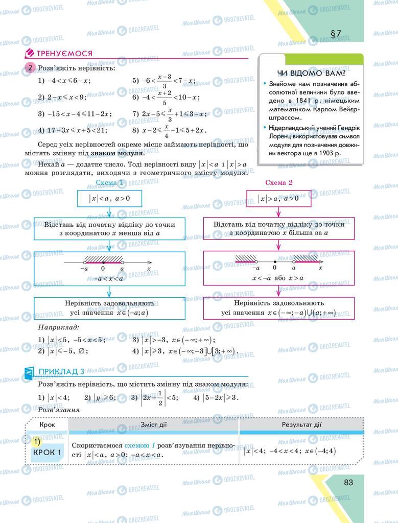 Учебники Алгебра 9 класс страница 83