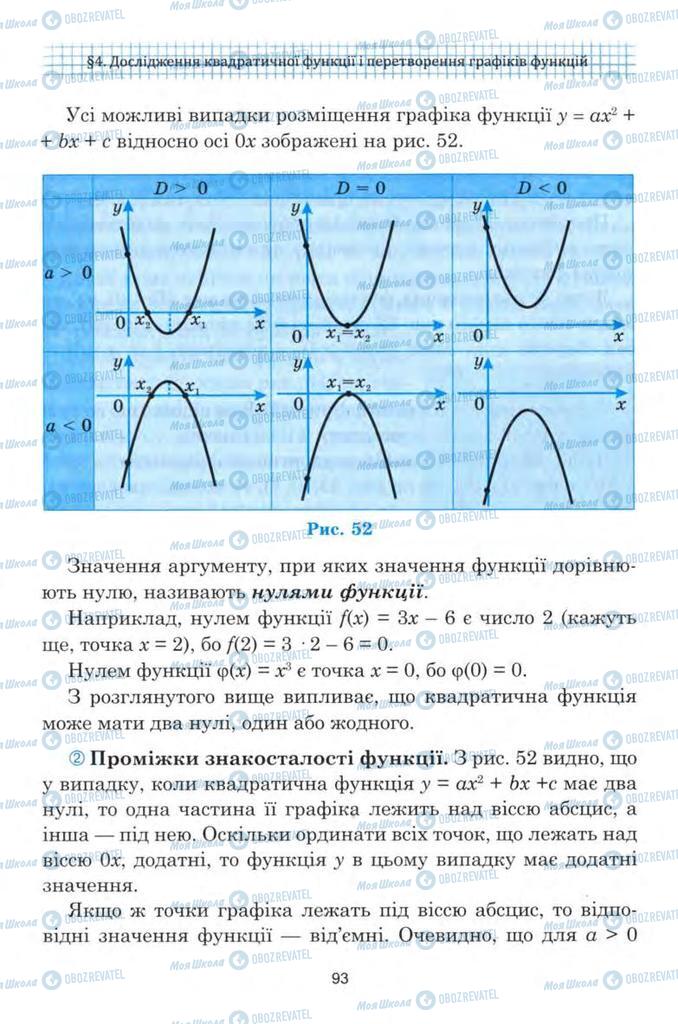 Учебники Алгебра 9 класс страница 93