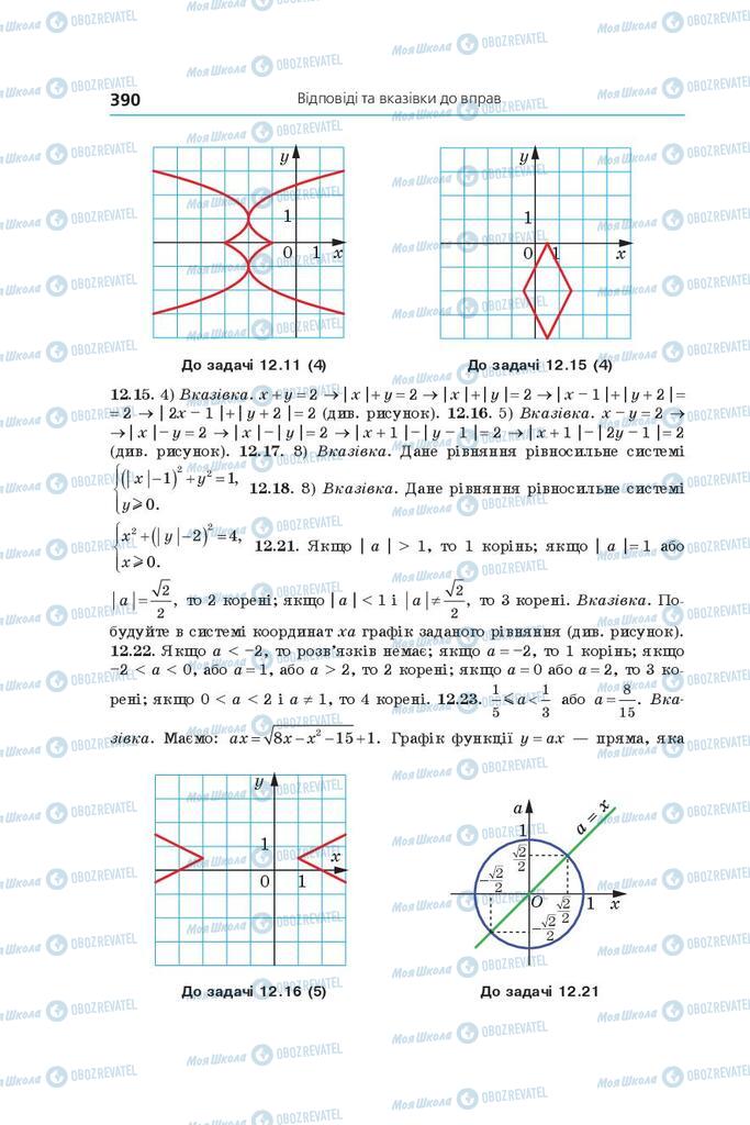 Підручники Алгебра 9 клас сторінка 390