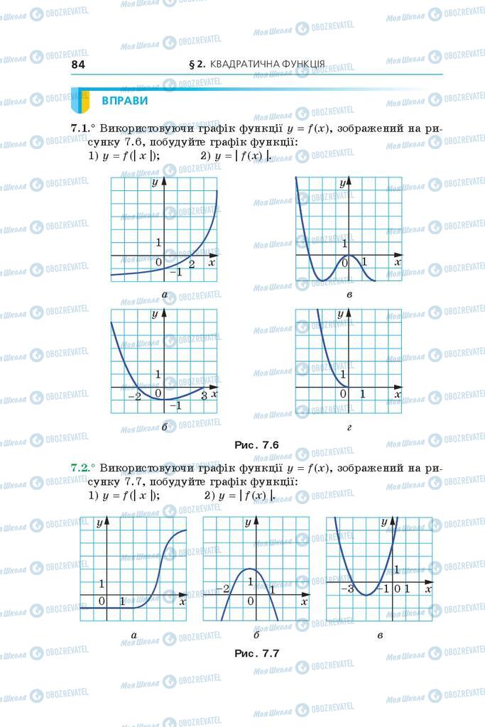 Учебники Алгебра 9 класс страница 84