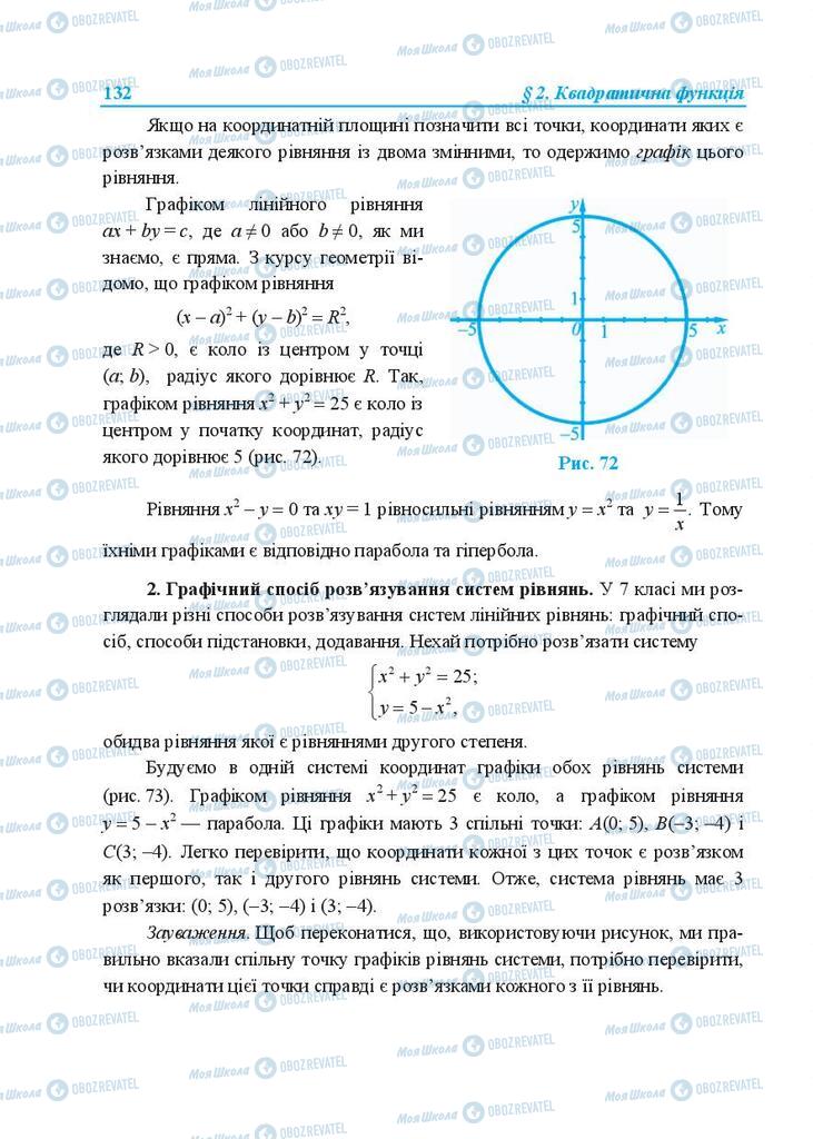 Учебники Алгебра 9 класс страница  132