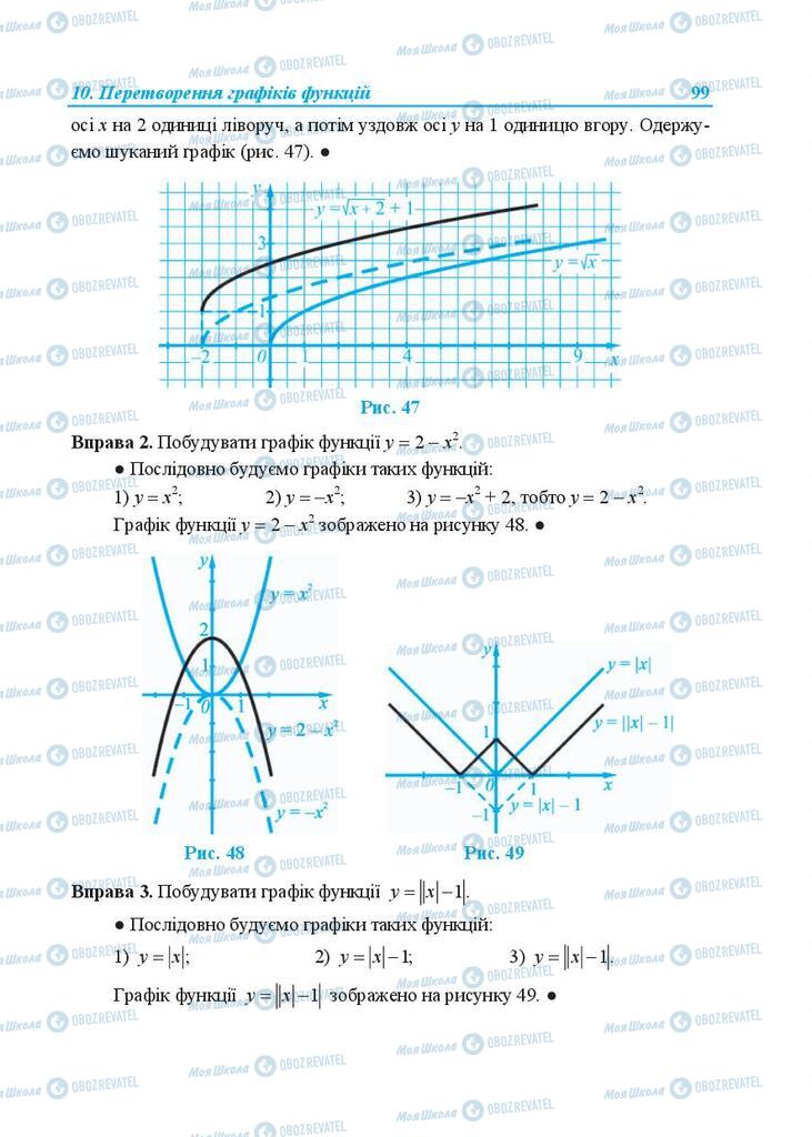 Підручники Алгебра 9 клас сторінка 99