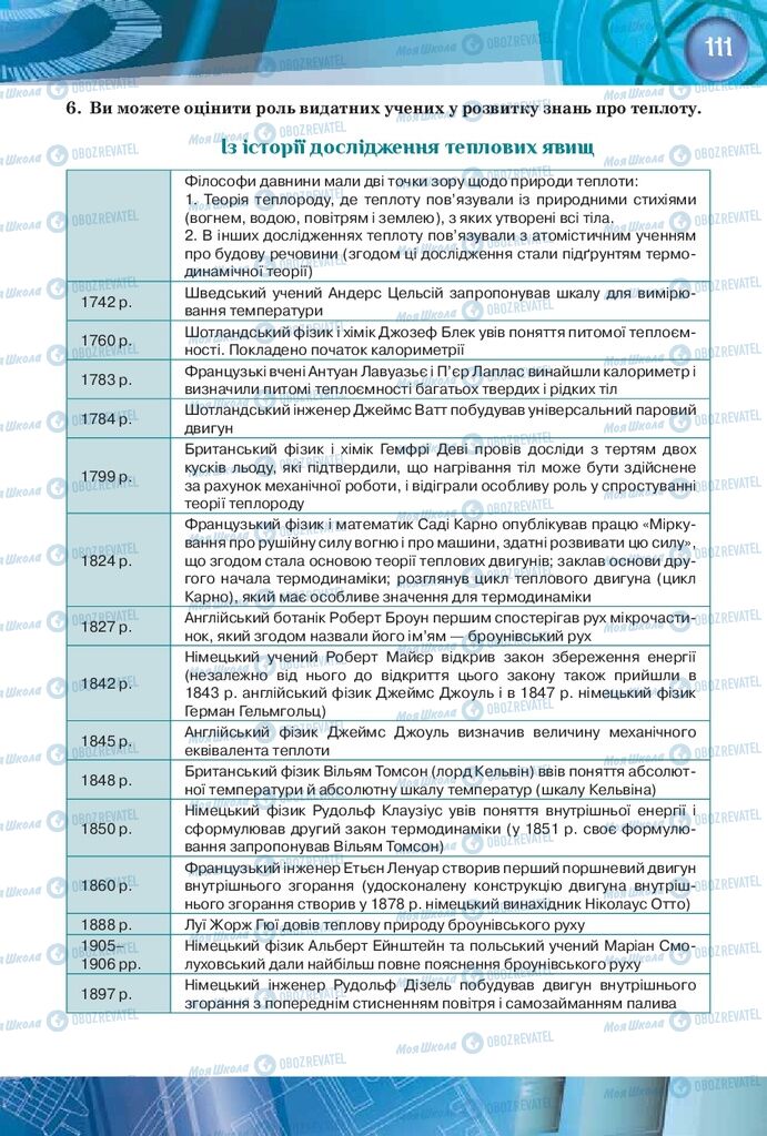 Підручники Фізика 8 клас сторінка 111