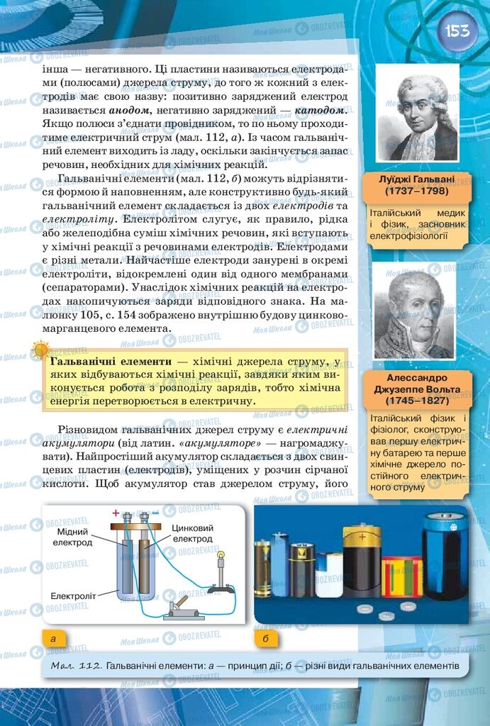 Підручники Фізика 8 клас сторінка 153