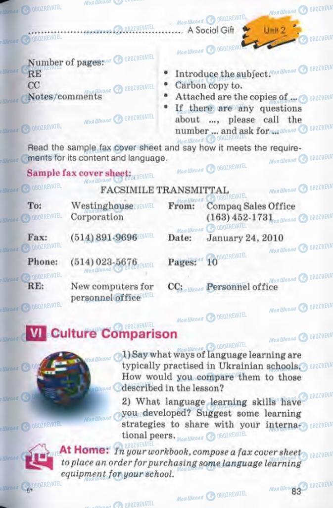 Підручники Англійська мова 10 клас сторінка 83