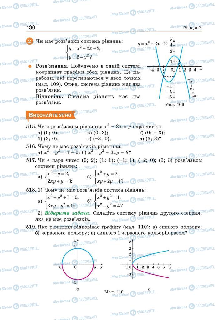 Підручники Алгебра 9 клас сторінка 130