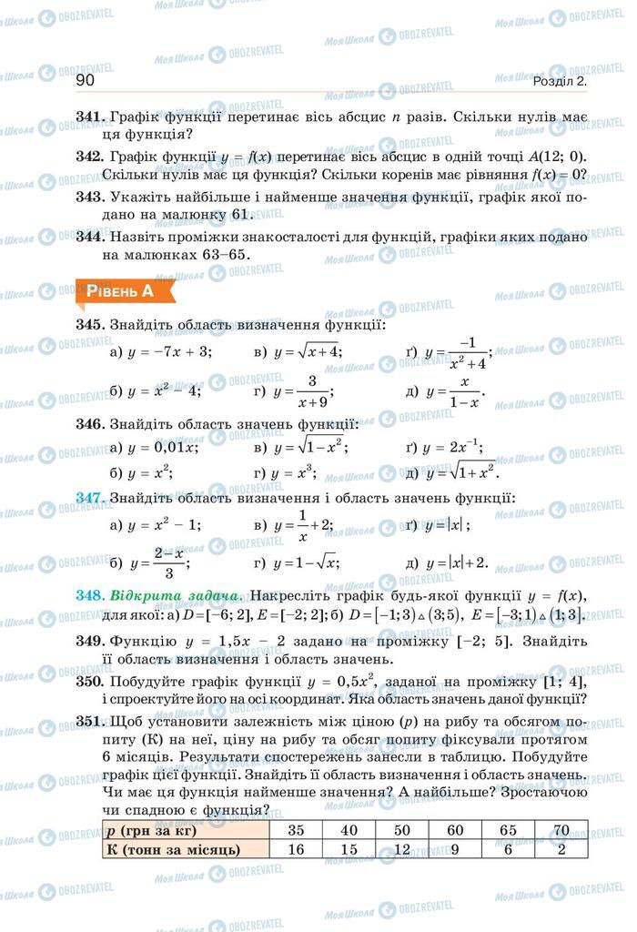 Учебники Алгебра 9 класс страница 90