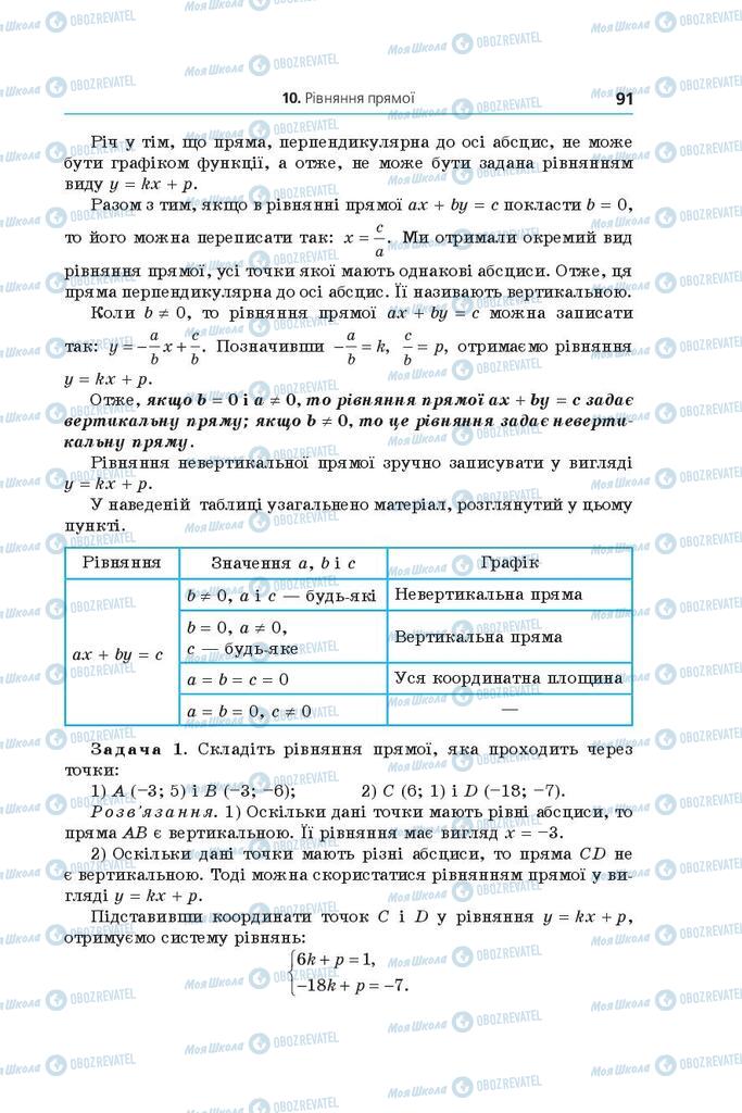 Підручники Геометрія 9 клас сторінка 91