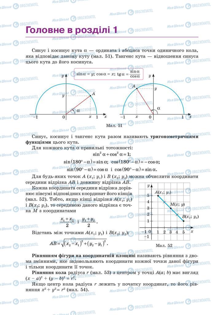 Підручники Геометрія 9 клас сторінка 56