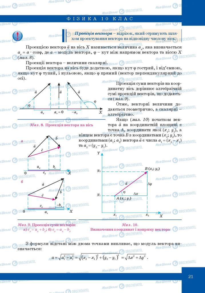 Учебники Физика 10 класс страница 21