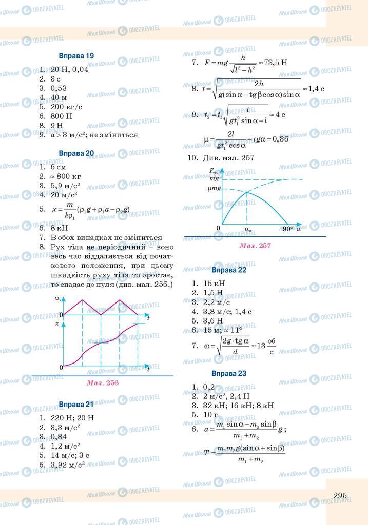 Підручники Фізика 10 клас сторінка 295