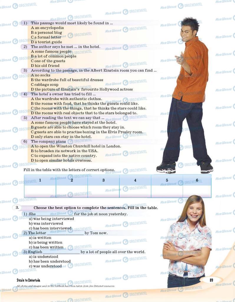 Підручники Англійська мова 9 клас сторінка 89