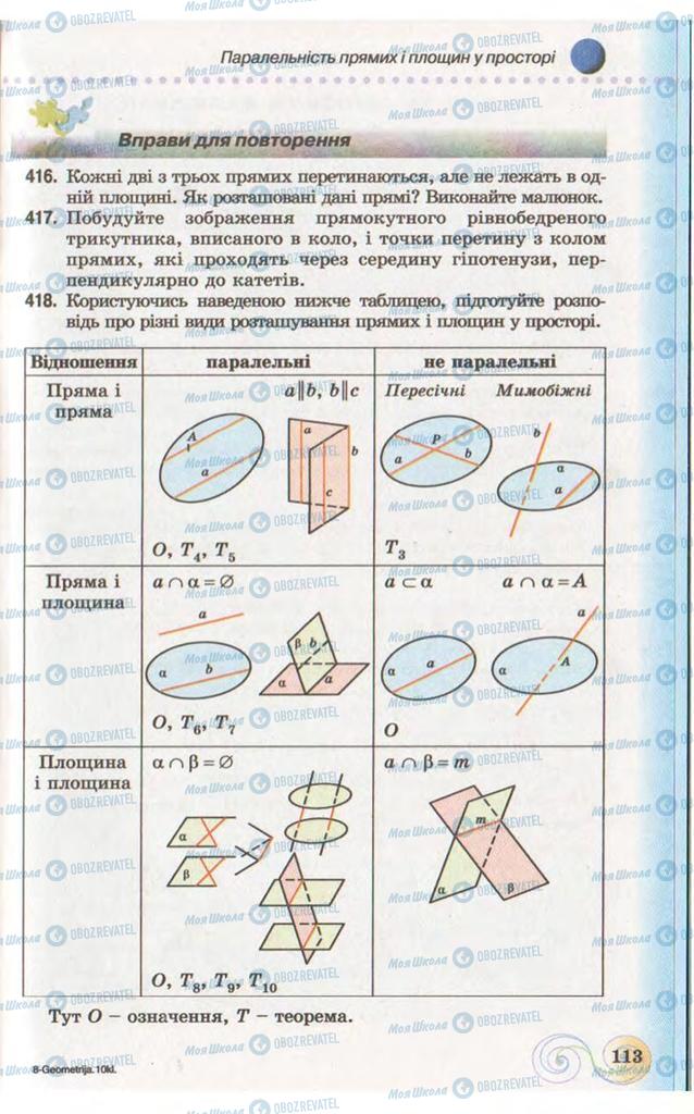 Учебники Геометрия 10 класс страница 113