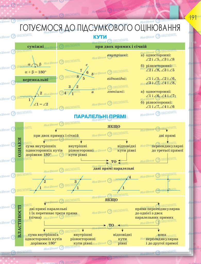 Підручники Геометрія 9 клас сторінка 191