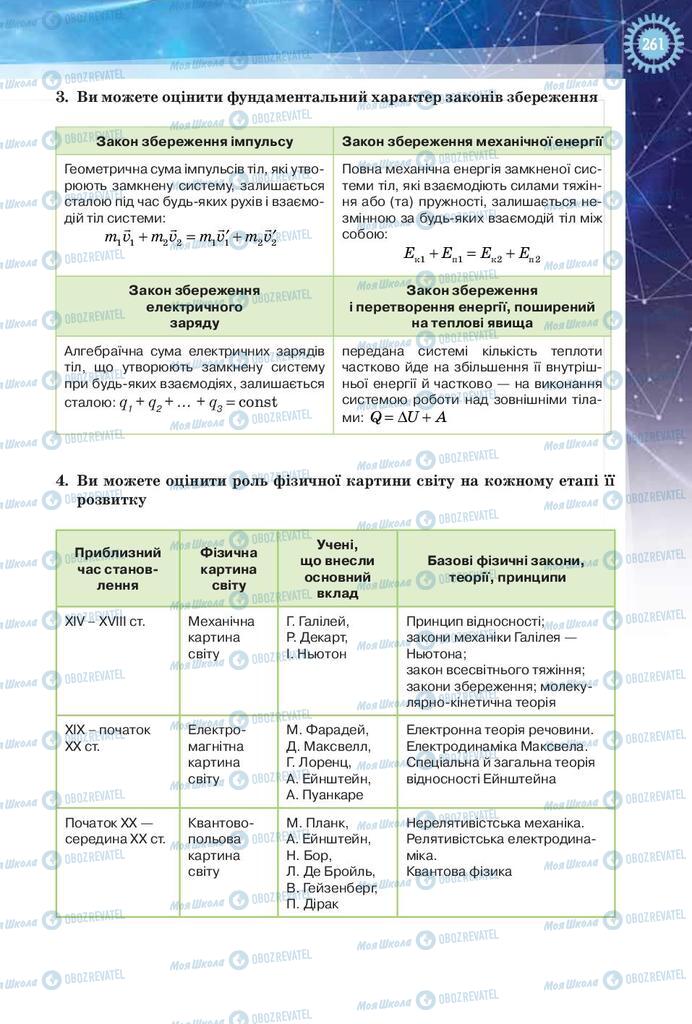 Підручники Фізика 9 клас сторінка 261