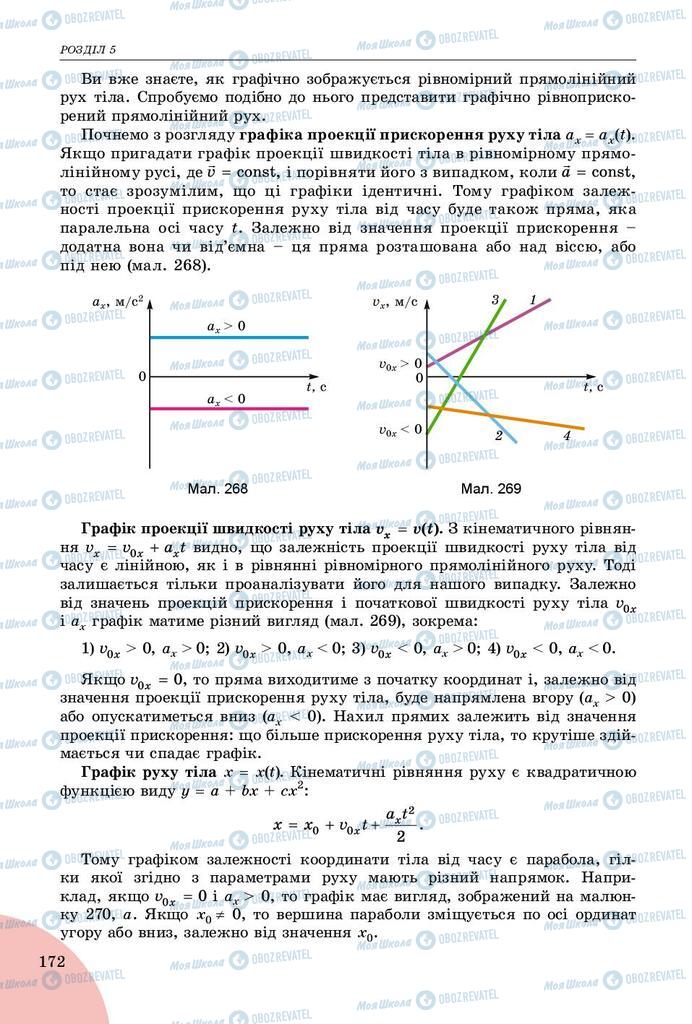 Підручники Фізика 9 клас сторінка 172