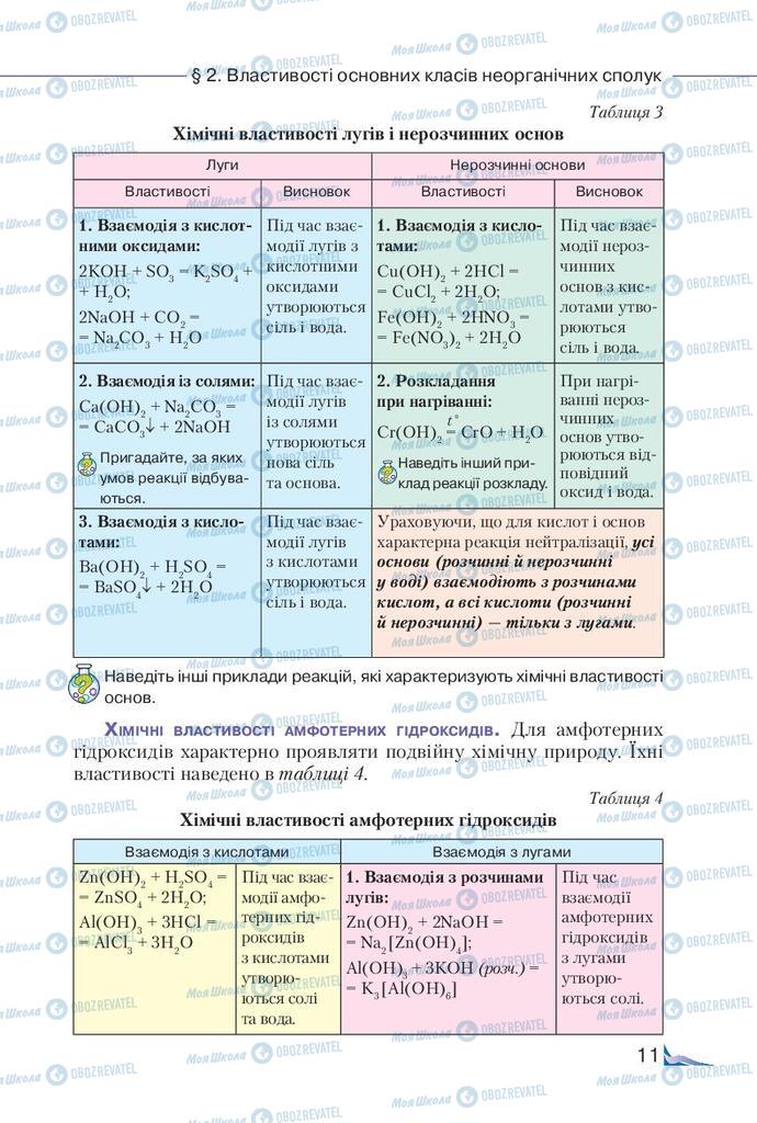 Учебники Химия 9 класс страница 11