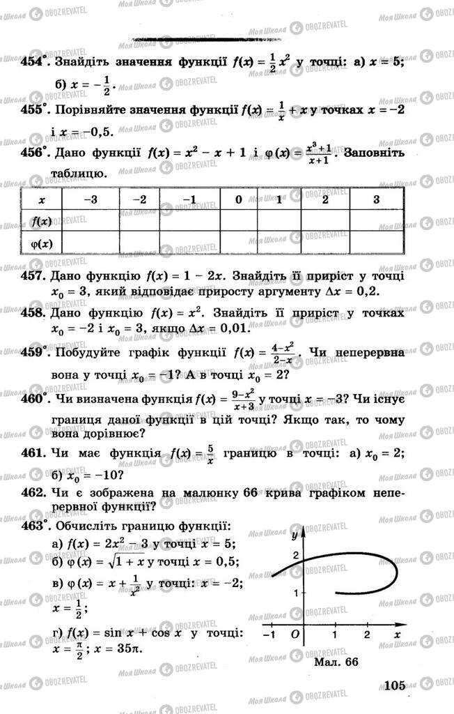 Підручники Алгебра 10 клас сторінка 105