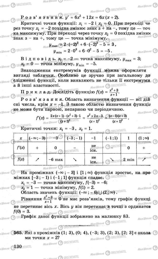 Підручники Алгебра 10 клас сторінка 130