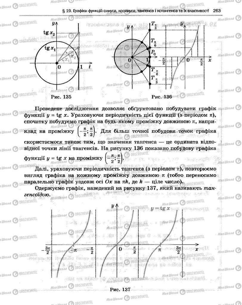 Підручники Алгебра 10 клас сторінка 263