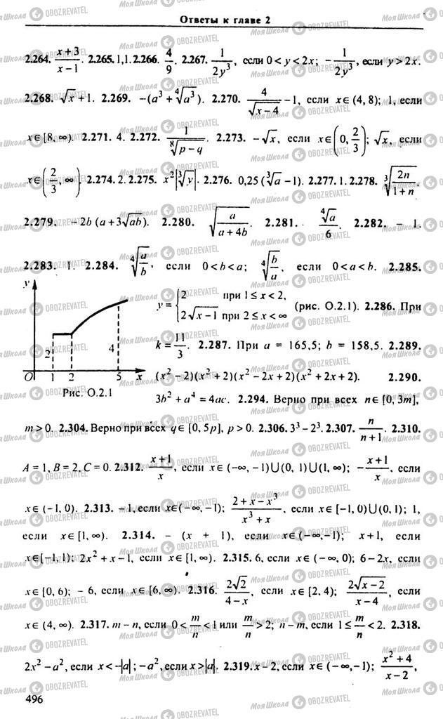 Учебники Алгебра 10 класс страница 496