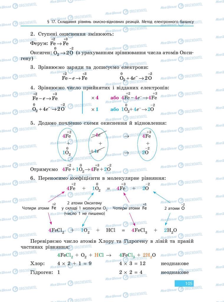 Підручники Хімія 9 клас сторінка 105