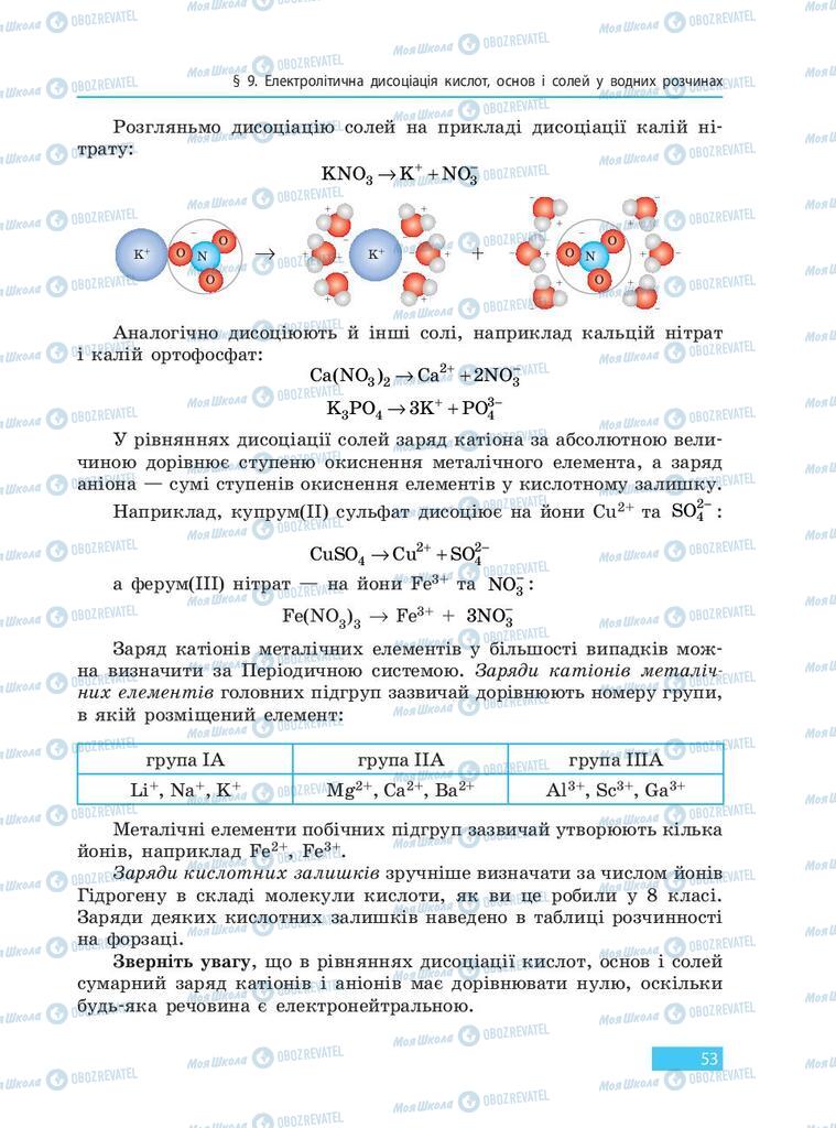 Учебники Химия 9 класс страница 53