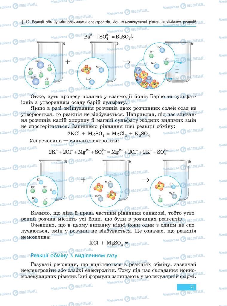 Учебники Химия 9 класс страница 71