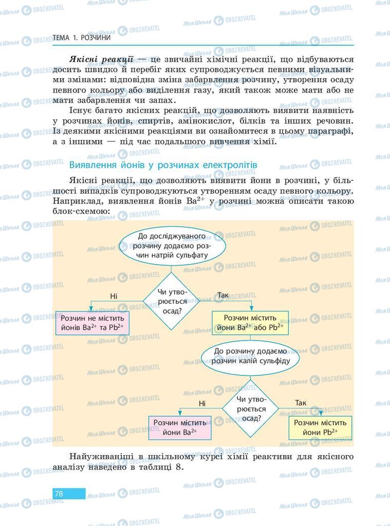 Підручники Хімія 9 клас сторінка 78