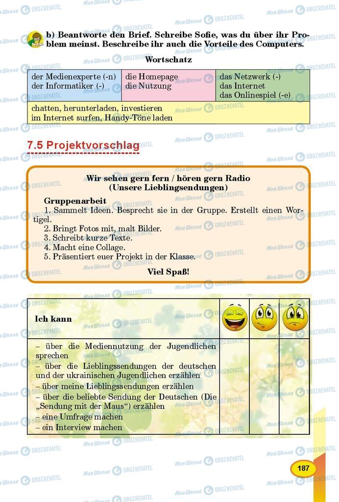 Учебники Немецкий язык 9 класс страница 187