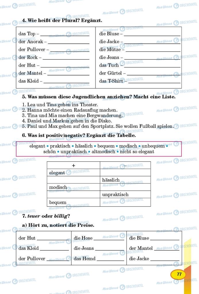 Учебники Немецкий язык 9 класс страница 77