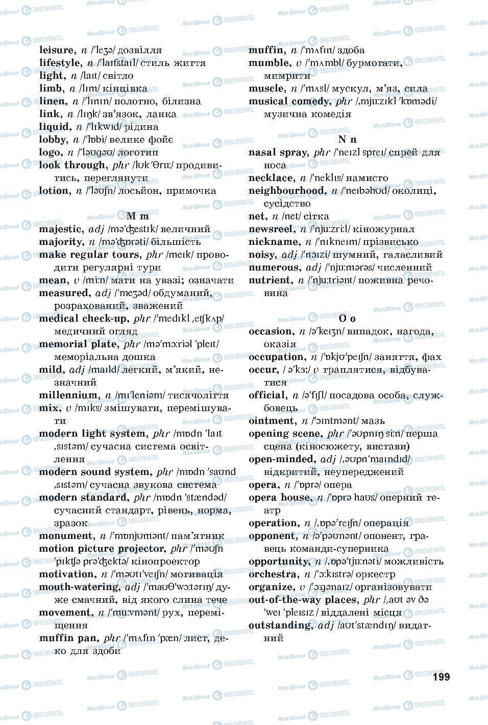 Підручники Англійська мова 7 клас сторінка 199