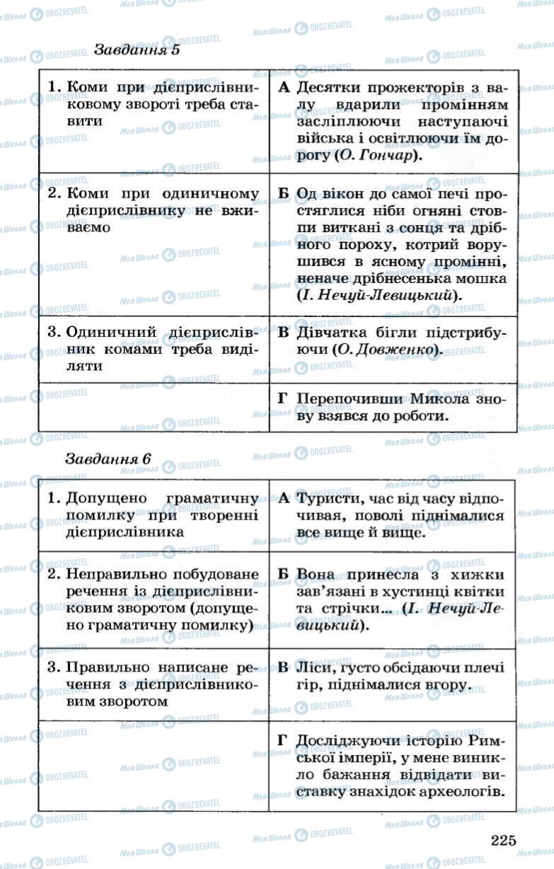 Учебники Укр мова 7 класс страница 225