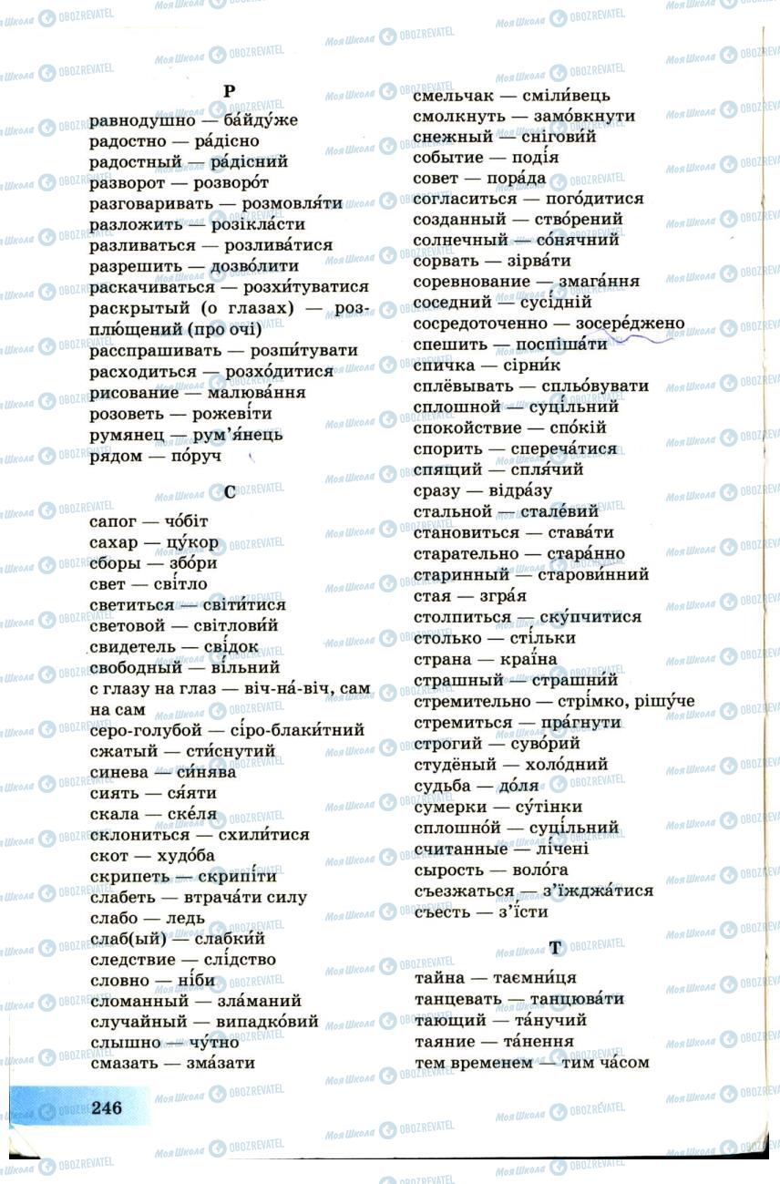 Учебники Укр мова 7 класс страница 246