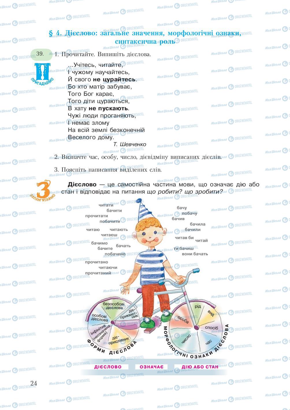 Учебники Укр мова 7 класс страница 24