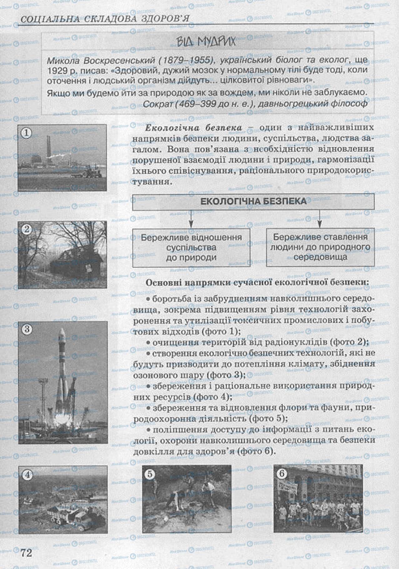 Учебники Основы здоровья 8 класс страница 72